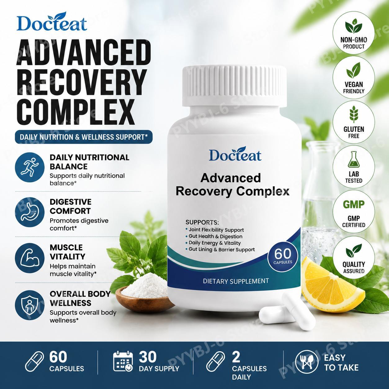 Health Wellness & Nutrition Center Llc - Complexe de Récupération Avancé 60 Capsules