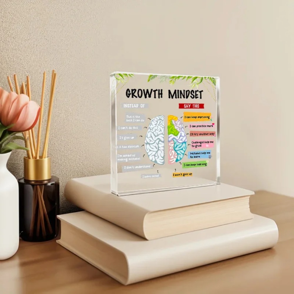 Health Wellness Office - CIFBUY Ornement de bureau en acrylique