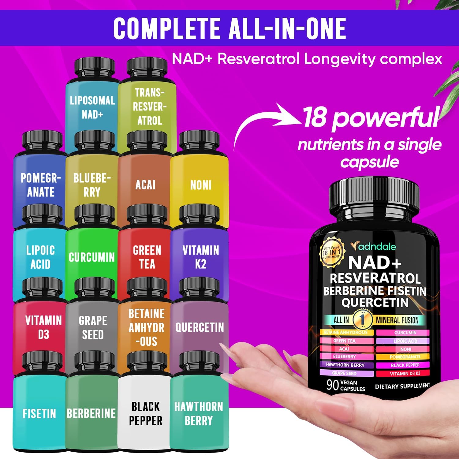 Complément NAD 90 gélules - Fo - Longevity Health & Wellness Hotel Adults Only avis et prix