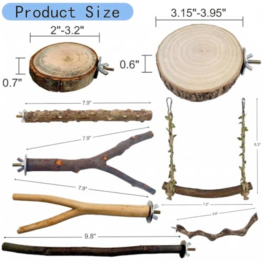 8 perchoirs en bois naturel po - Health & Wellness Là Gì avis et prix