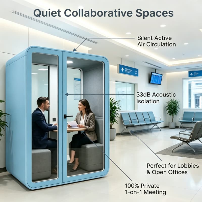 Cabine acoustique silencieuse  - Health Wellness Office avis et prix